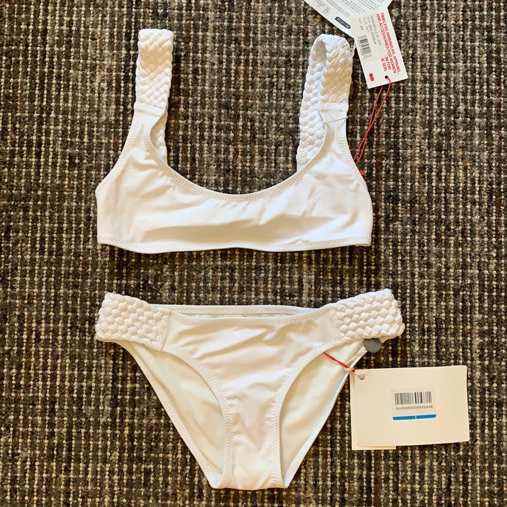 SOLID & STRIPED White Bikini